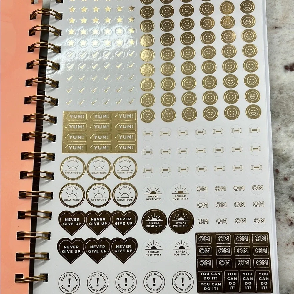 Wellness Journal with Tropical Design with Bonus Gratitude Cards